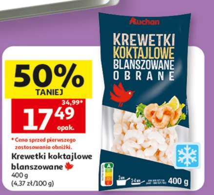 Krewetki koktajlowe blanszowane