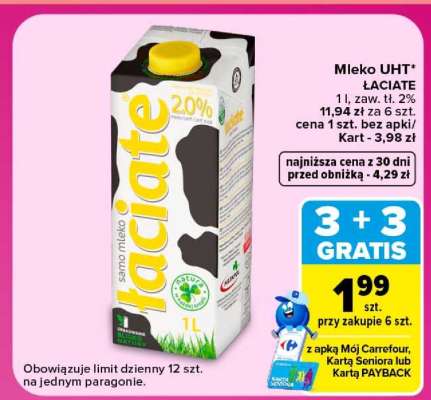 Mleko UHT ŁACIATE