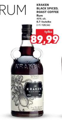 KRAKEN BLACK SPICED, ROAST COFFEE Rum