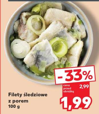 Filety śledziowe z porem