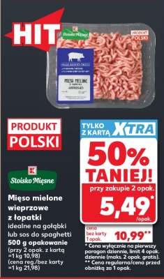 Mięso mielone wieprzowe z łopatki