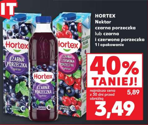 HORTEX Nektar czarna porzeczka lub czarna i czerwona porzeczka