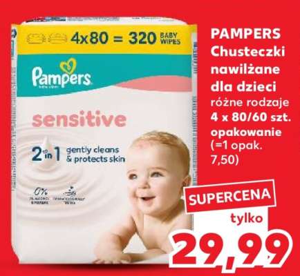 PAMPERS Chusteczki nawilżane dla dzieci