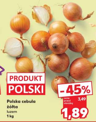 Polska cebula żółta luzem 1 kg