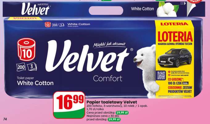 Papier toaletowy VELVET
