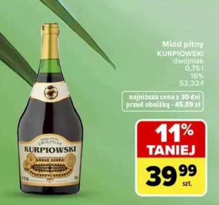 Miód Pitny Kurpiowski Dwójniak