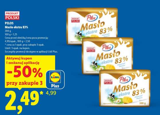 PILOS Masło ekstra 83%