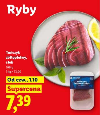 Tuńczyk żółtopłetwy, stek