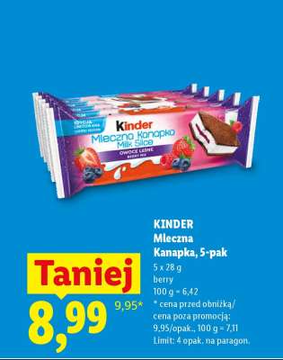 Kinder Mleczna kanapka, 5-pak