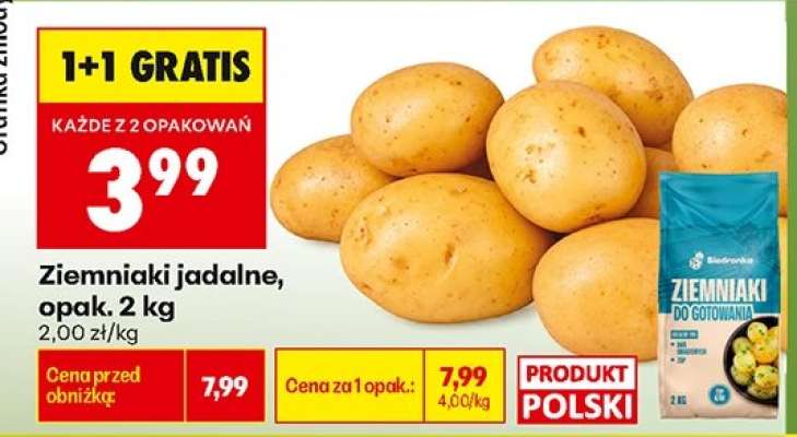 Ziemniaki jadalne, opak. 2 kg