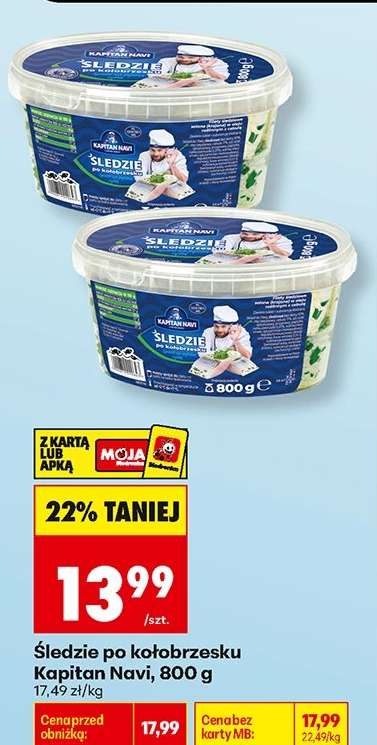 śledzie po kołobrzesku Kapitan Navi 800 g