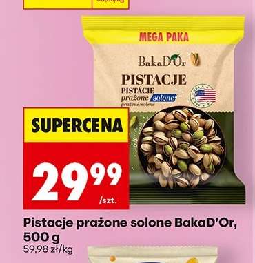 Pistacje prażone solone BakaD’Or, 500 g