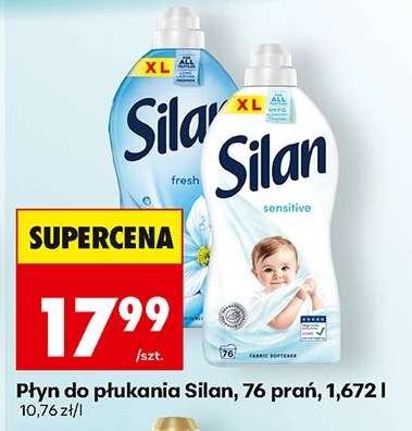Płyn do płukania Silan, 76 prań, 1,672 l