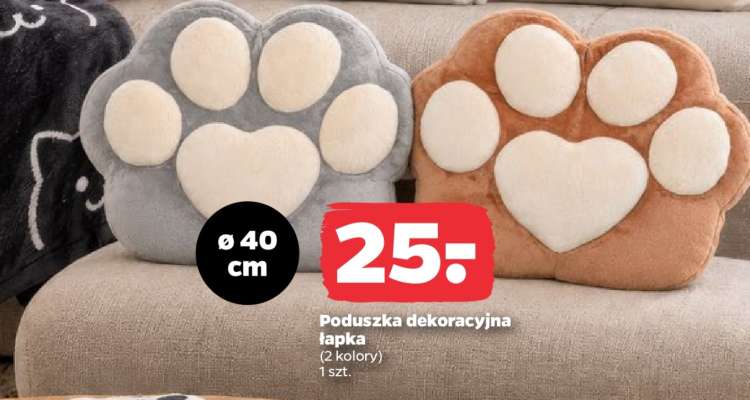 Poduszka dekoracyjna łapka