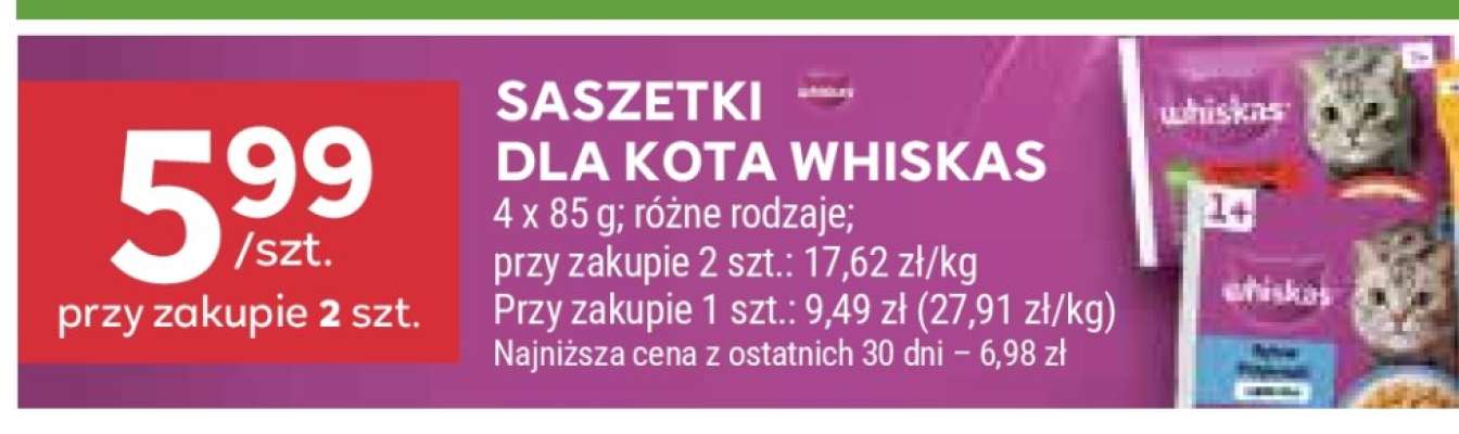 Saszetki dla kota Whiskas