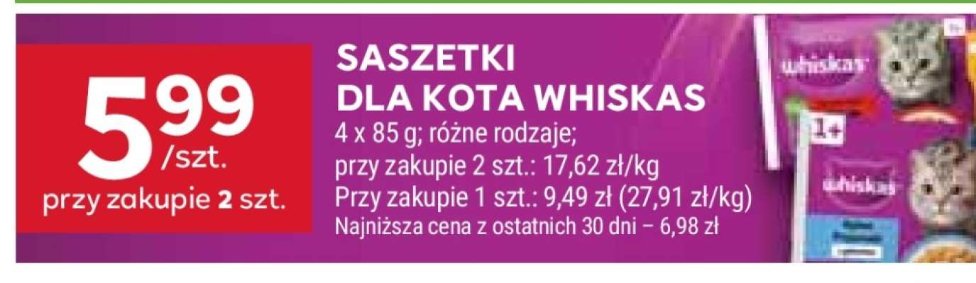 Saszetki dla kota Whiskas
