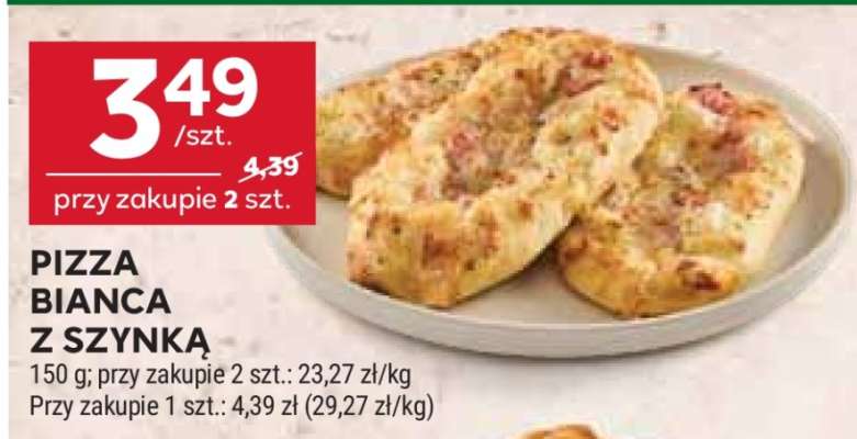 PIZZA BIANCA Z SZYNKĄ