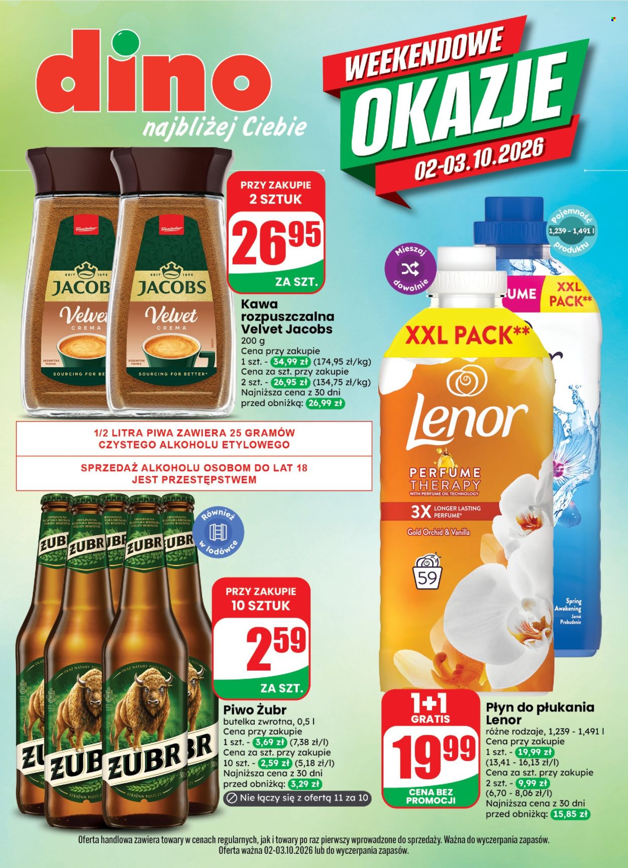 Gazetka Dino - 2.10.2026. - 3.10.2026.. Strona 1