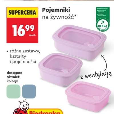 Pojemniki na żywność