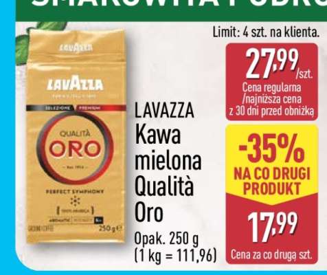 LAVAZZA Kawa mielona Qualità Oro