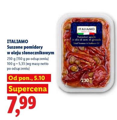 ITALIAMO Suszone pomidory w oleju słonecznikowym