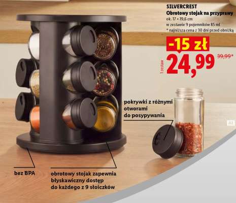 SILVERCREST Obrotowy stojak na przyprawy