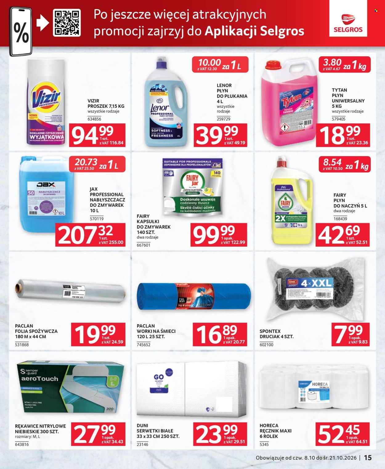 Gazetka Selgros - 8.10.2026. - 21.10.2026.. Strona 15