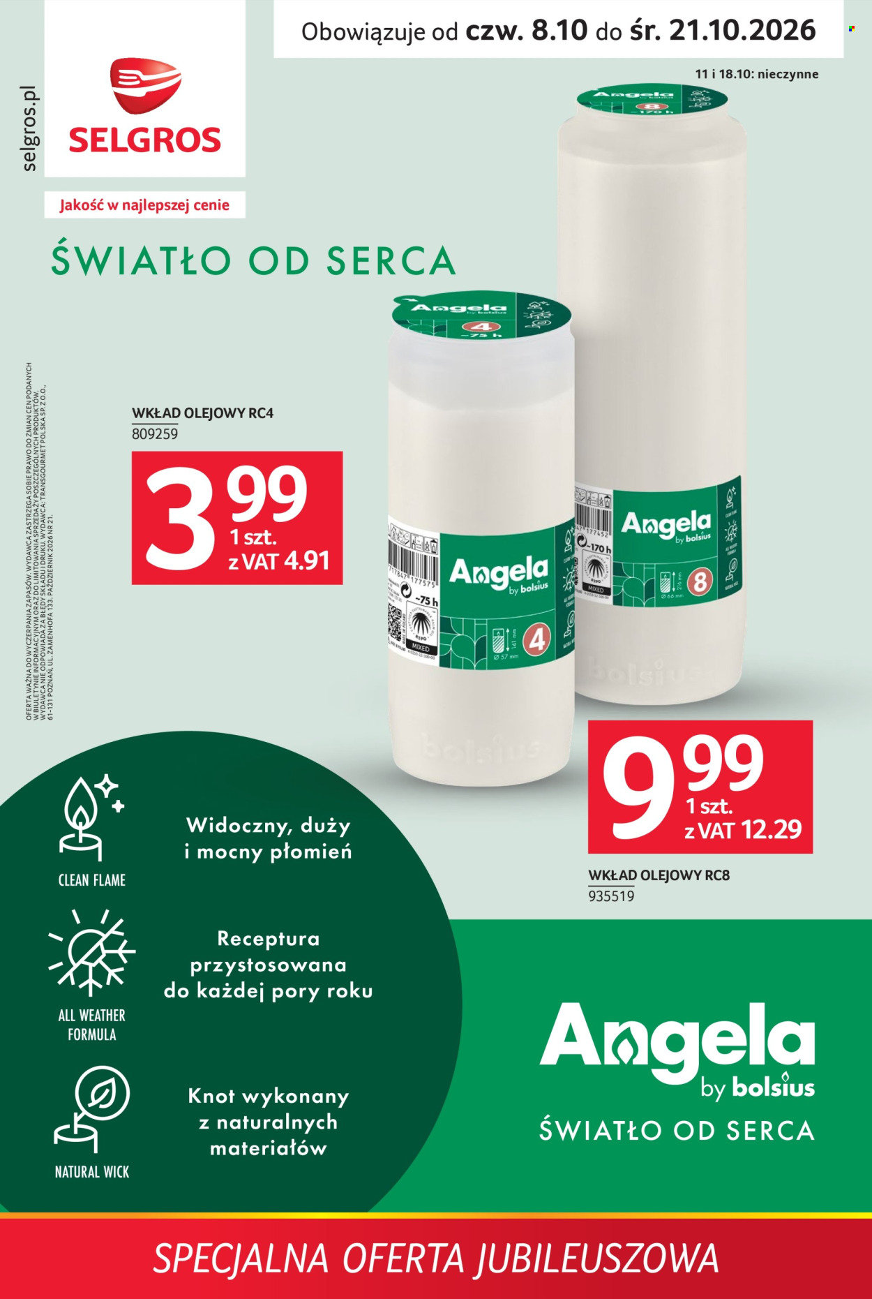 Gazetka Selgros - 8.10.2026. - 21.10.2026.. Strona 1