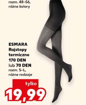 ESMARA Rajstopy termiczne 170 DEN lub 70 DEN