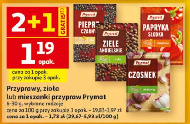 Przyprawy, zioła lub mieszanki przypraw Prymat