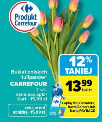 Bukiet polskich tulipanów CARREFOUR