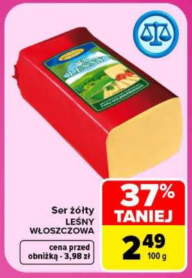 Ser żółty LEŚNY WŁOSZCZOWA