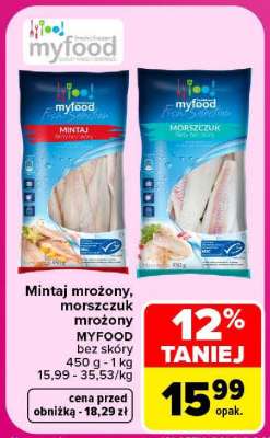 Mintaj mrożony, morszczuk mrożony MYFOOD