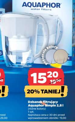 Dzbanek filtrujący Aquaphor Simple 2,8 l
