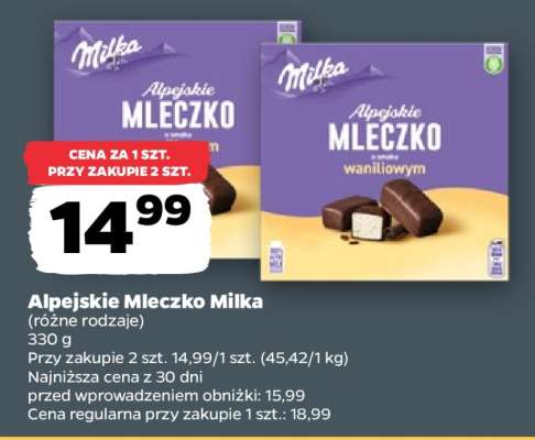 Alpejskie Mleczko MILKA