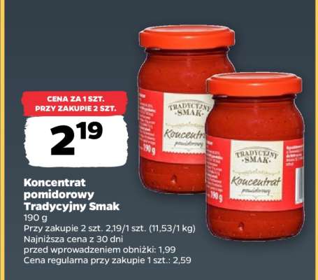 Koncentrat pomidorowy Tradycyjny Smak
