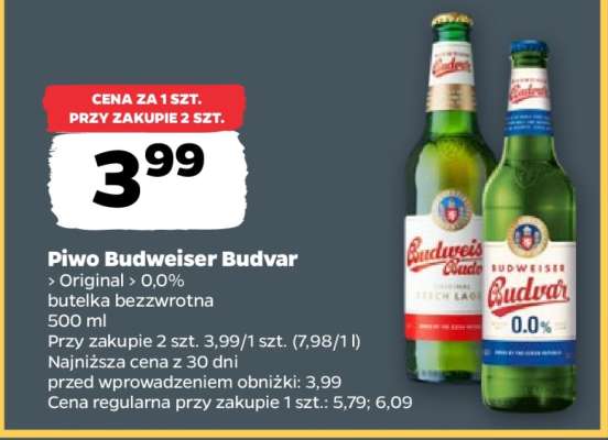 Piwo BUDWEISER BUDVAR