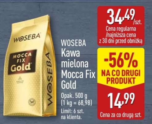 Woseba Kawa mielona Mocca Fix Gold