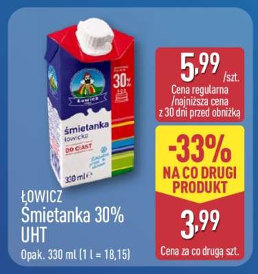 ŁOWICZ Śmietanka 30% UHT