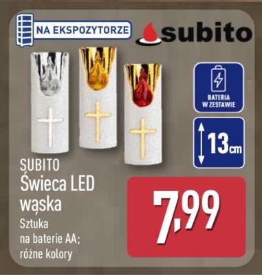 SUBITO Świeca LED wąska