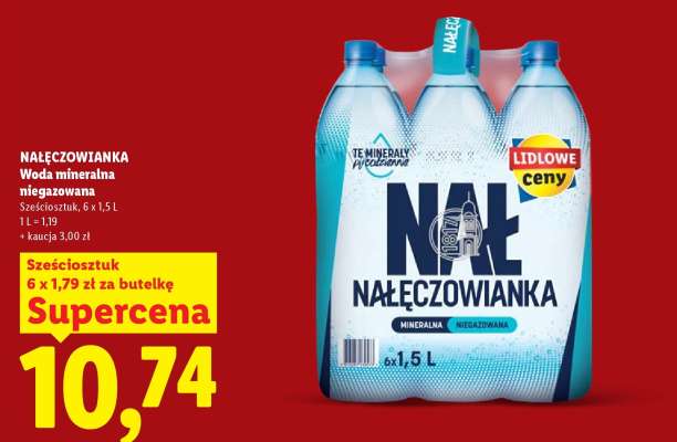 NAŁĘCZOWIANKA Woda mineralna niegazowana**