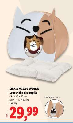 MAX & MILA’S WORLD Legowisko dla pupila