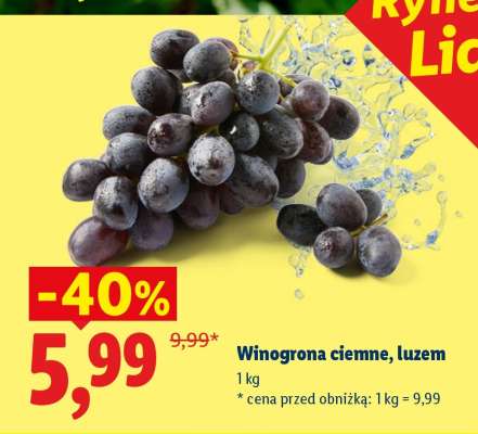 Winogrona ciemne, luzem