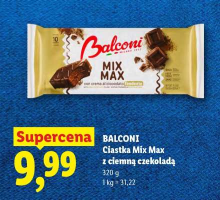 Balconi Ciastka Mix Max z ciemną czekoladą