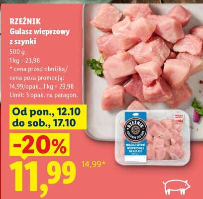 RZEŹNIK Gulasz wieprzowy z szynki