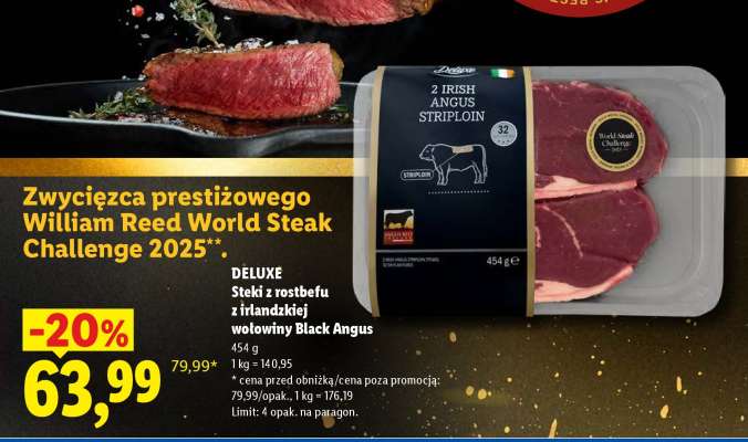 DELUXE Steki z rostbefu z irlandzkiej wołowiny Black Angus