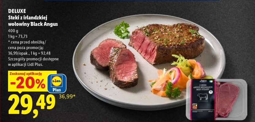 DELUXE Stek z irlandzkiej wołowiny Black Angus