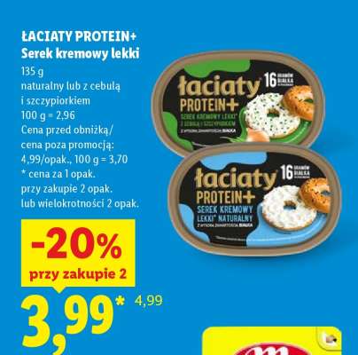 ŁACIATY PROTEIN+ Serek kremowy lekki