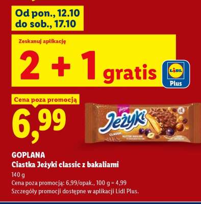GOPLANA Ciastka Jeżyki classic z bakaliami