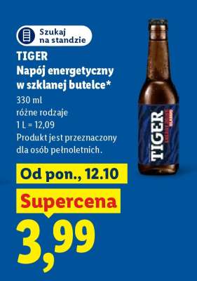 TIGER Napój energetyczny w szklanej butelce